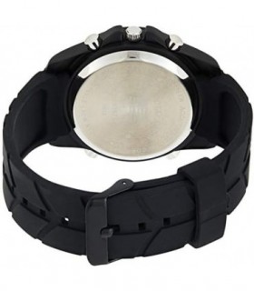 EUA Polo Ass. Relógio esportivo masculino US9287 com pulseira de borracha preta