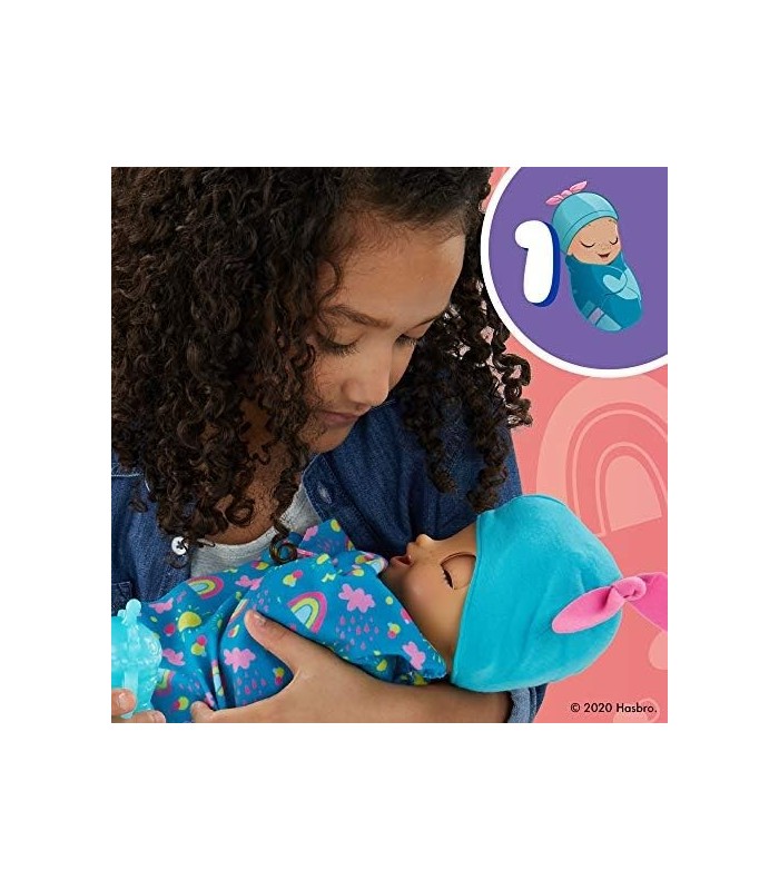 Baby Alive Baby Grows Up (Happy) - Happy Hope ou Merry Meadow, Growing and Talking Baby Doll, Toy with 1 Surprise Doll and 8 Acc