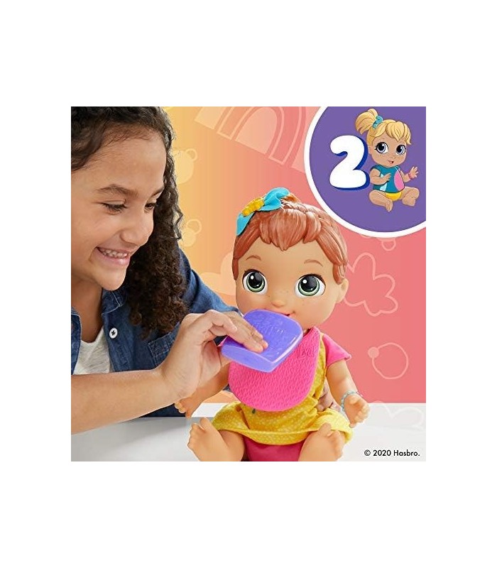 Baby Alive Baby Grows Up (Happy) - Happy Hope ou Merry Meadow, Growing and Talking Baby Doll, Toy with 1 Surprise Doll and 8 Acc