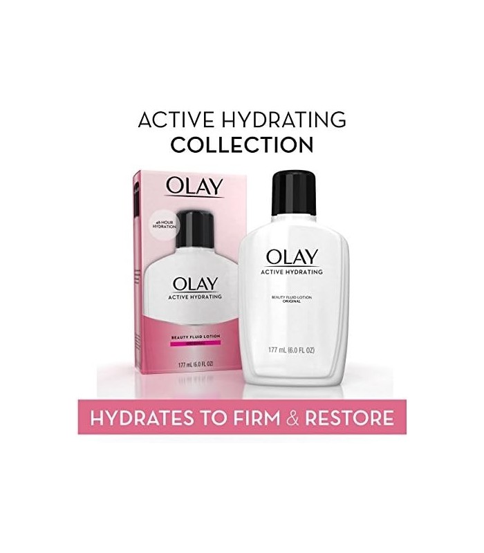 Hidratante Facial da Olay, Loção Hidratante Active Hydrating Beauty, 6 fl oz (Pacote com 2)