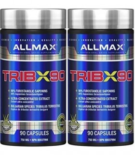 ALLMAX Nutrition Trib X 90 Pure Tribulus Terrestris 750 mg - 90 cápsulas (pacote com 2)