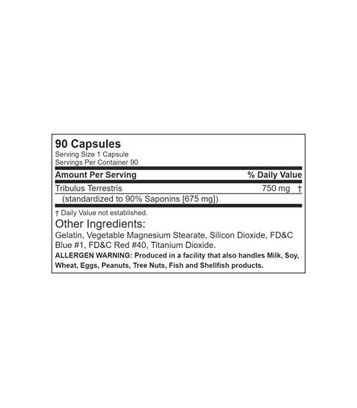 ALLMAX Nutrition Trib X 90 Pure Tribulus Terrestris 750 mg - 90 cápsulas (pacote com 2)