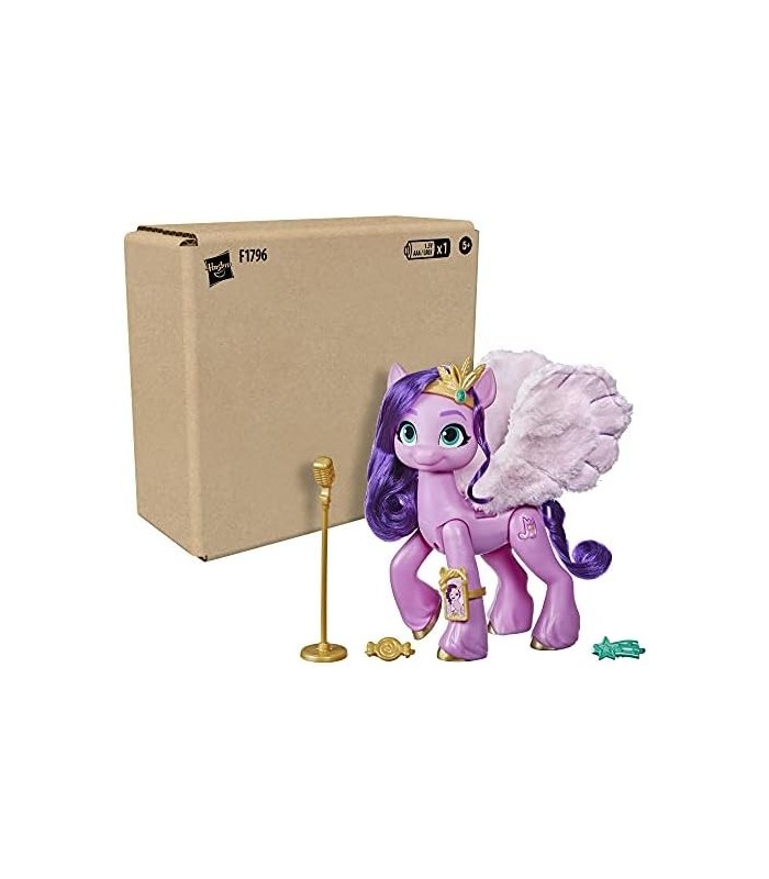 My Little Pony: Um filme de nova geração cantando a princesa Pipp Petals - pônei rosa de 6 polegadas que canta e toca música, br