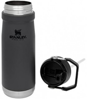 Jarro de água de aço inoxidável Stanley IceFlow com canudo, garrafa de água isolada a vácuo para casa e escritório, copo reutili