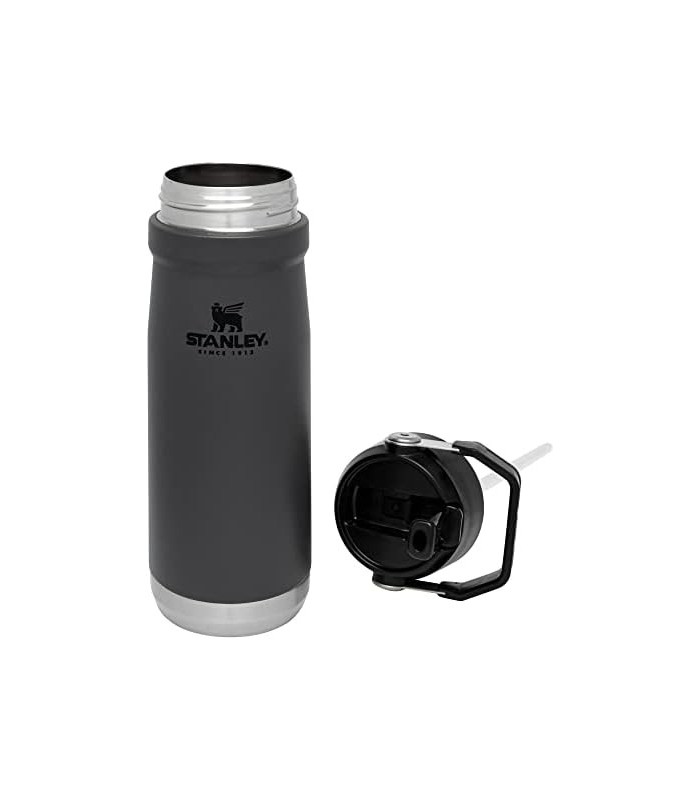 Jarro de água de aço inoxidável Stanley IceFlow com canudo, garrafa de água isolada a vácuo para casa e escritório, copo reutili