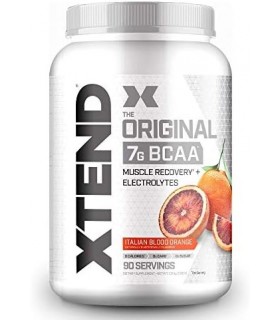 XTEND BCAA Powder Italian Blood Orange - Bebida de recuperação muscular pós-treino sem açúcar com aminoácidos - 7g BCAAs para ho