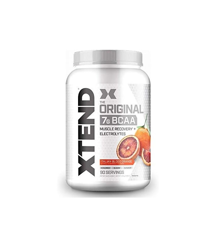 XTEND BCAA Powder Italian Blood Orange - Bebida de recuperação muscular pós-treino sem açúcar com aminoácidos - 7g BCAAs para ho