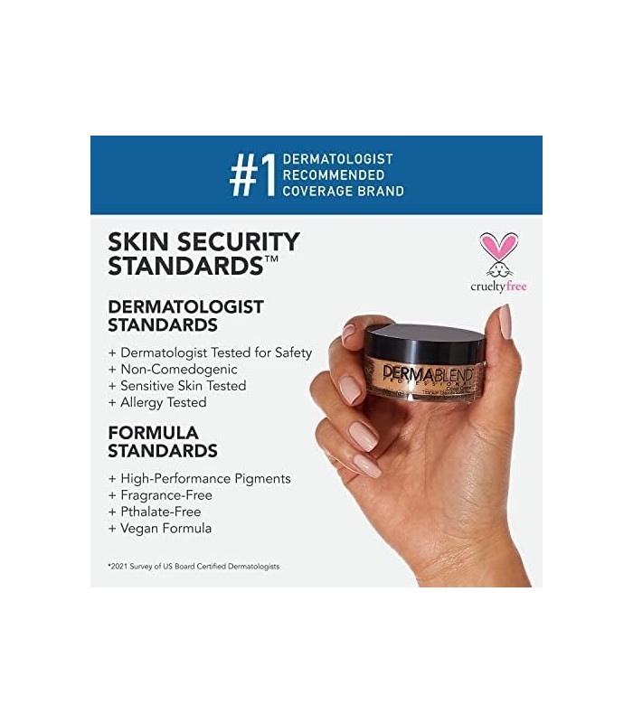 Base Dermablend Cover Creme Coverage com SPF 30, 35C Medium 1 Oz.