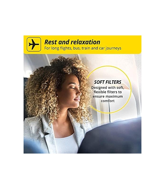 Alpine FlyFit - Tampões de ouvido para aliviar a pressão e prevenir dores de ouvido durante o vôo - Essenciais para viagens de a