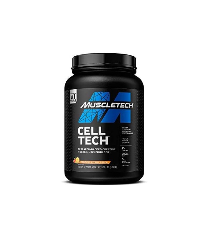 Creatina Monohidratada em Pó | MuscleTech Cell-Tech Creatina em Pó | Bebida de Recuperação Pós-Treino | Construtor de músculos p