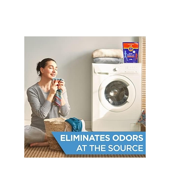 Tide Odor Rescue In-Wash Laundry Booster Pacs, 27 unidades por pacote, 21 onças (37000962243)