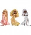 Rainbow Vision Rainbow Rainbow Divas- Meline Luxe (Gold Yellow) Posable Fashion Doll with 2 Outfits to Mix & Match + Vanity Play