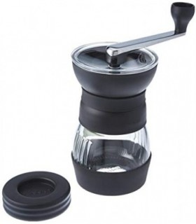 Moedor de café manual de cerâmica Hario Skerton Pro, preto