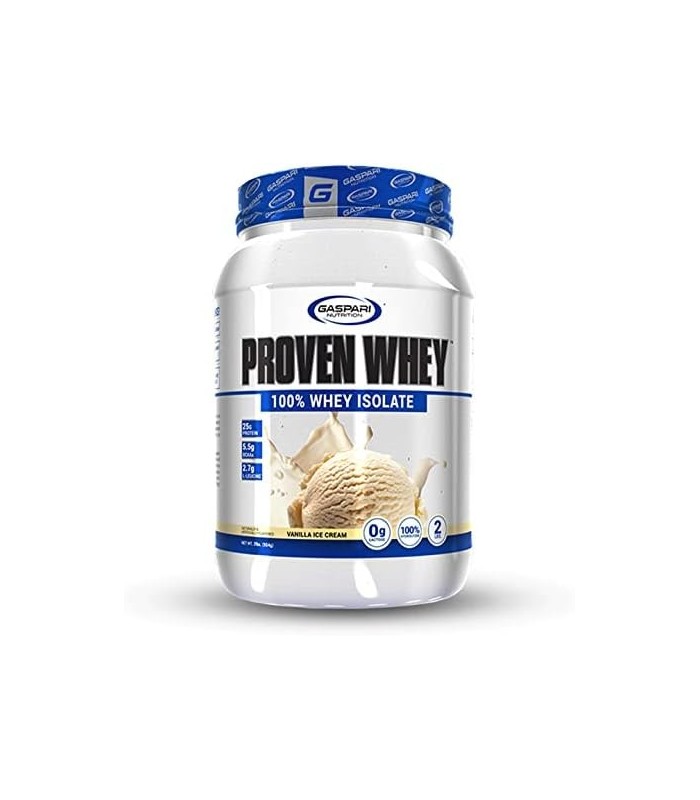 Gaspari Nutrition Proven Whey, 100% Isolado de Whey Hidrolisado, Proteína, Sem Lactose, Baixo Carboidrato e Baixo Açúcar (Sorvet