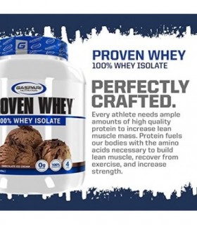 Gaspari Nutrition Proven Whey, 100% Isolado de Whey Hidrolisado, Proteína, Sem Lactose, Baixo Carboidrato e Baixo Açúcar (Sorvet
