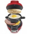 Hamilton Beach Breakfast Sandwich Maker com Egg Cooker Ring, Personalizar Ingredientes, Perfeito para Muffins Ingleses, Croissan