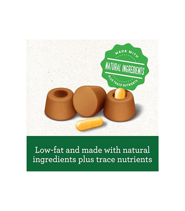 GREENIES PILL POCKETS Capsule Size Natural Dog Treats Sabor Frango, 15,8 onças. Pacote de valor (60 guloseimas)