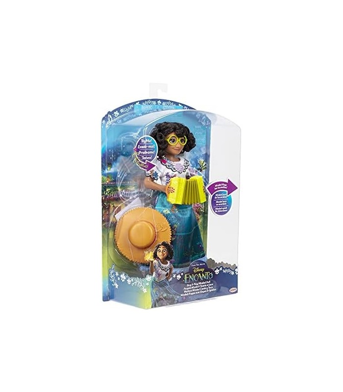 Boneca Disney Encanto Mirabel Canta e Toca, Canta Música e Toca Acordeão