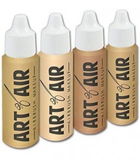 Art of Air 4pc FAIR Complexion Professional Airbrush Conjunto de Maquiagem Cosmética Garrafas de oz