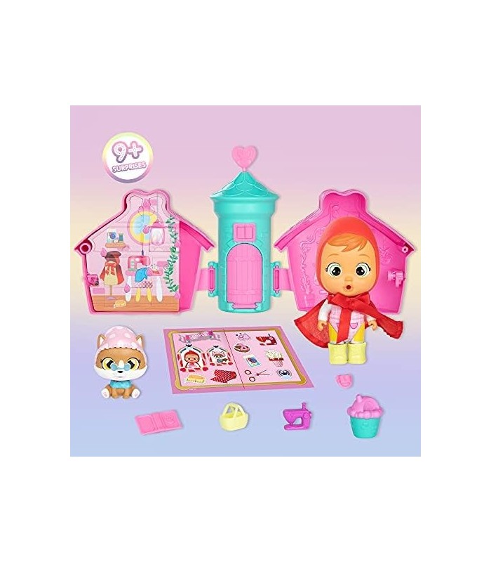 Cry Babies Magic Tears Storyland - Story House Series | 10 Acessórios Surpresa, Boneca Surpresa | Crianças de 3 anos ou mais