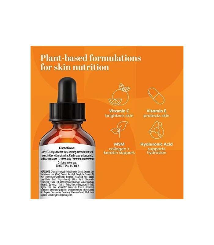 TruSkin Vitamina C Serum para Rosto e Área dos Olhos, Anti-Aging Serum com Ácido Hialurônico, Vitamina E, Aloe Vera Orgânico e Ó
