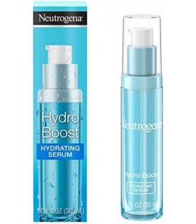 Neutrogena Hydro Boost Sérum Facial Ácido Hialurônico com Vitamina B5, Sérum Facial Hidratante para Pele Seca, Sem Óleo, Não Com
