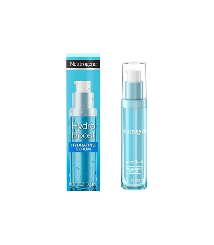 Neutrogena Hydro Boost Sérum Facial Ácido Hialurônico com Vitamina B5, Sérum Facial Hidratante para Pele Seca, Sem Óleo, Não Com