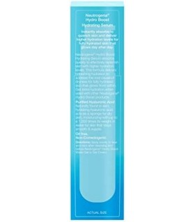 Neutrogena Hydro Boost Sérum Facial Ácido Hialurônico com Vitamina B5, Sérum Facial Hidratante para Pele Seca, Sem Óleo, Não Com