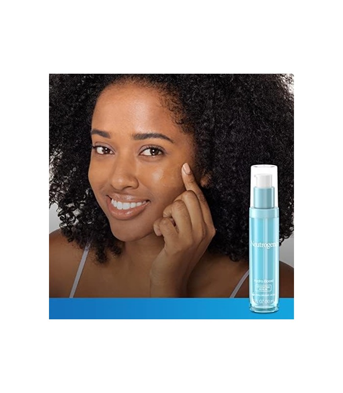 Neutrogena Hydro Boost Sérum Facial Ácido Hialurônico com Vitamina B5, Sérum Facial Hidratante para Pele Seca, Sem Óleo, Não Com