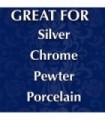 Limpador de Prata e Creme Polidor ' Pacote com 6 ' 8 onças ' Sem amônia ' Limpa suavemente e remove manchas sem arranhar