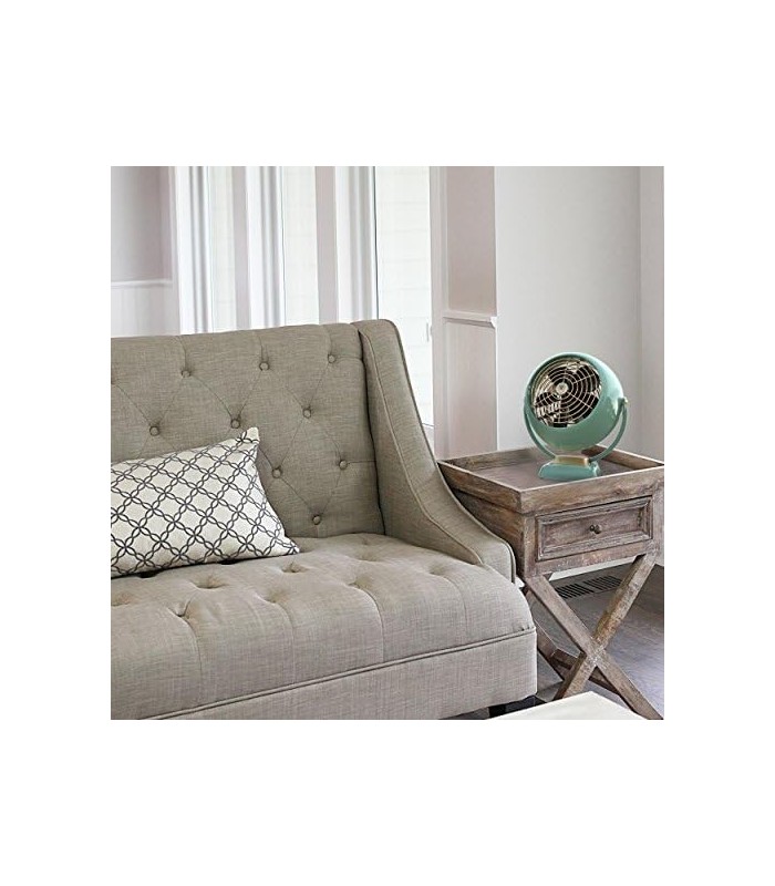 Ventilador circulador de ar vintage Vornado VFAN Jr., verde