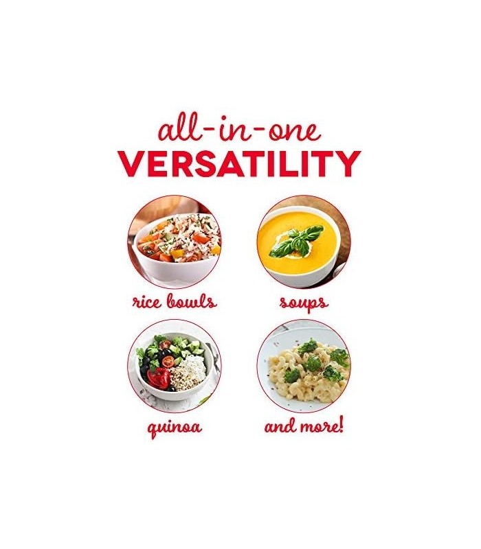 DASH Mini panela de arroz a vapor com panela antiaderente removível, função manter quente e guia de receitas, 2 xícaras, para so