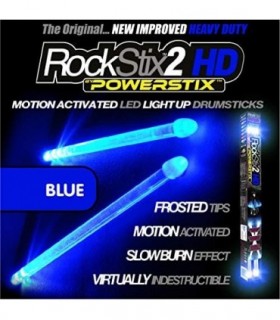 ROCKSTIX 2 HD AZUL, BAQUETAS DE LED UP, com efeito de desvanecimento, incendeie seu! (BLUE ROCKSTIX)