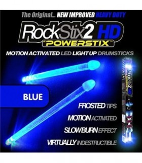 ROCKSTIX 2 HD AZUL, BAQUETAS DE LED UP, com efeito de desvanecimento, incendeie seu! (BLUE ROCKSTIX)