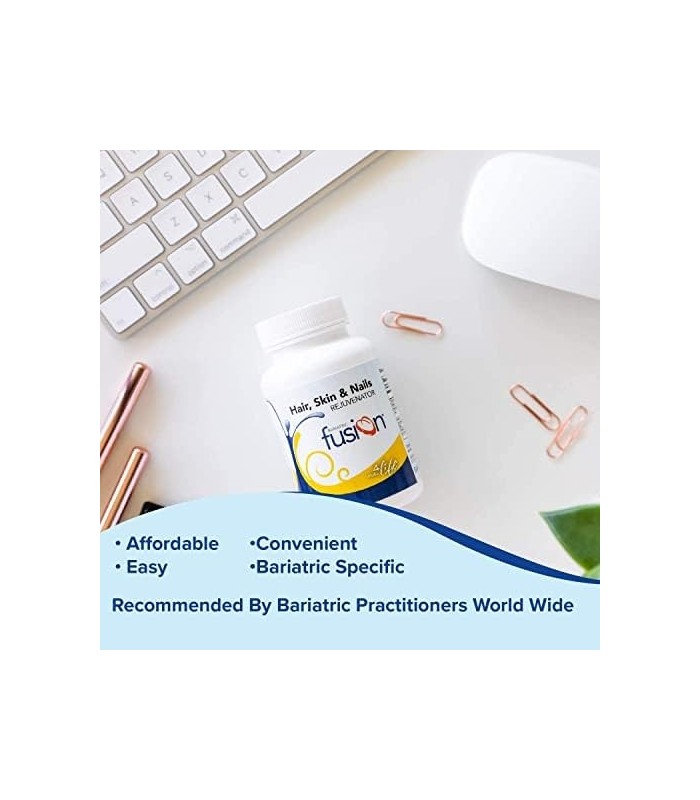 Bariatric Fusion ONE Por Dia Bariatric Hair, Skin & Nails REJUVENATOR | para pacientes de cirurgia bariátrica, incluindo bypass