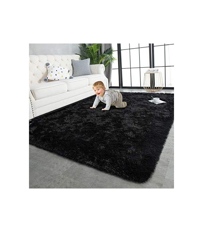TWINNIS Super Soft Shaggy Rugs Tapetes macios, 4 x 5,9 pés, tapetes de pelúcia modernos para sala de estar, quarto de crianças,