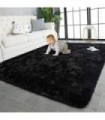 TWINNIS Super Soft Shaggy Rugs Tapetes macios, 4 x 5,9 pés, tapetes de pelúcia modernos para sala de estar, quarto de crianças,
