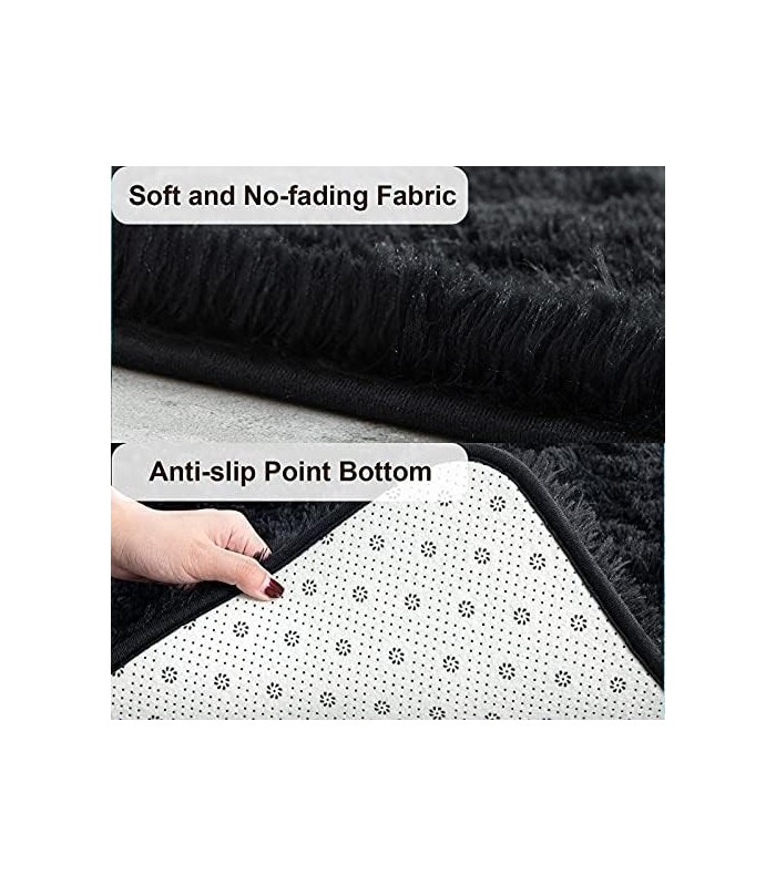 TWINNIS Super Soft Shaggy Rugs Tapetes macios, 4 x 5,9 pés, tapetes de pelúcia modernos para sala de estar, quarto de crianças,
