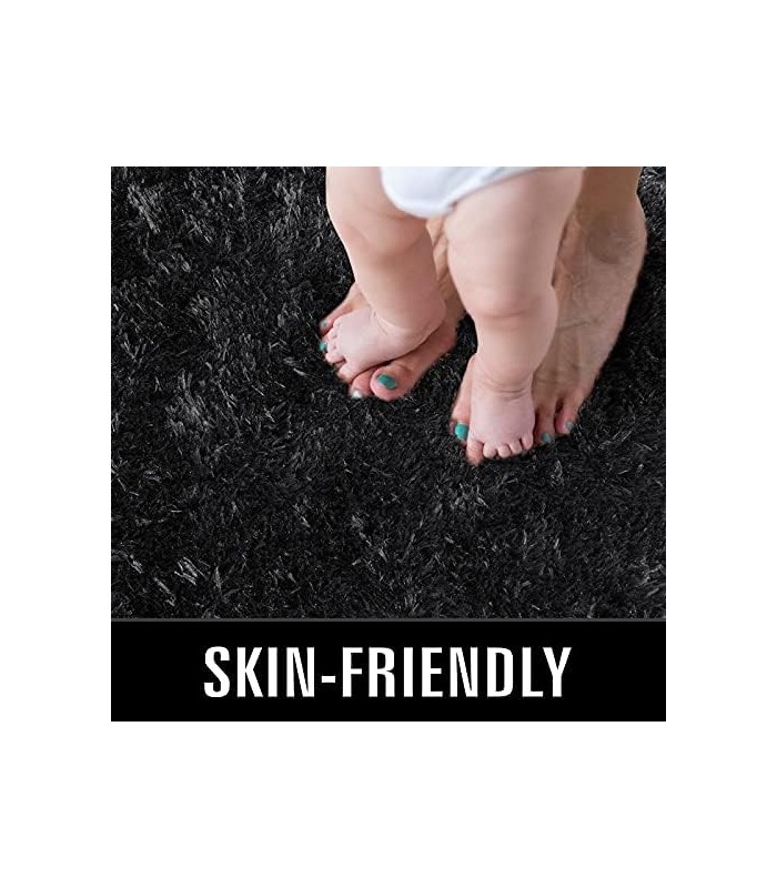 TWINNIS Super Soft Shaggy Rugs Tapetes macios, 4 x 5,9 pés, tapetes de pelúcia modernos para sala de estar, quarto de crianças,