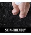 TWINNIS Super Soft Shaggy Rugs Tapetes macios, 4 x 5,9 pés, tapetes de pelúcia modernos para sala de estar, quarto de crianças,