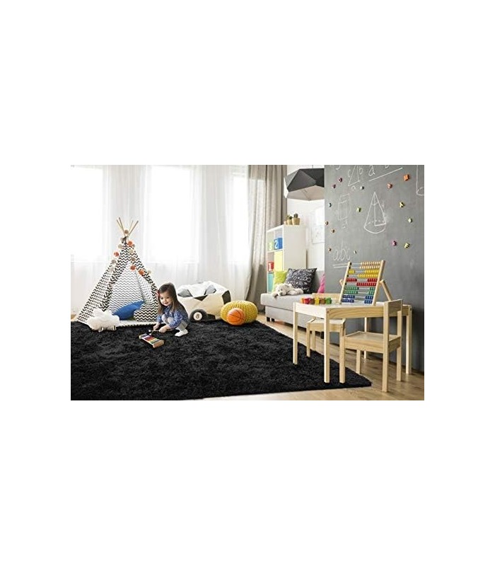 TWINNIS Super Soft Shaggy Rugs Tapetes macios, 4 x 5,9 pés, tapetes de pelúcia modernos para sala de estar, quarto de crianças,