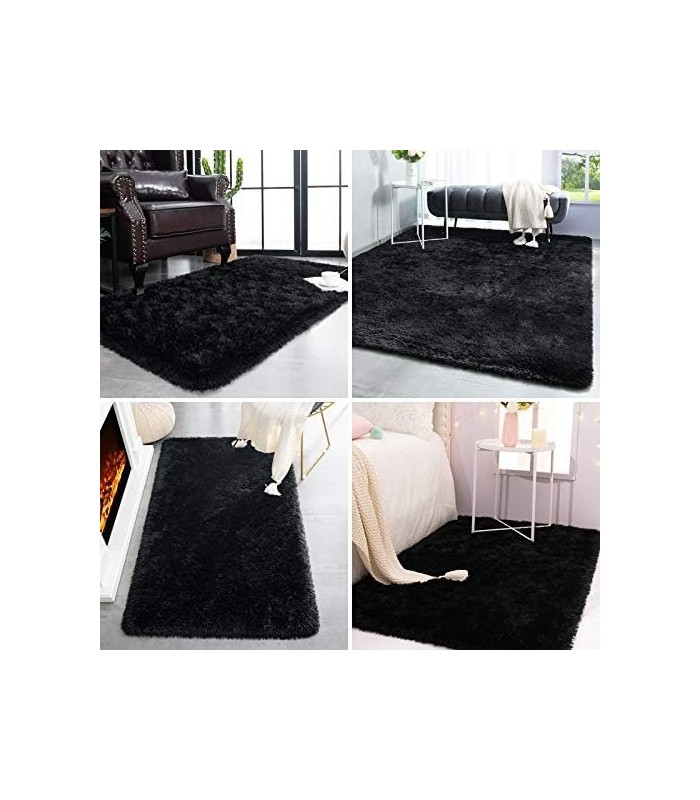 TWINNIS Super Soft Shaggy Rugs Tapetes macios, 4 x 5,9 pés, tapetes de pelúcia modernos para sala de estar, quarto de crianças,