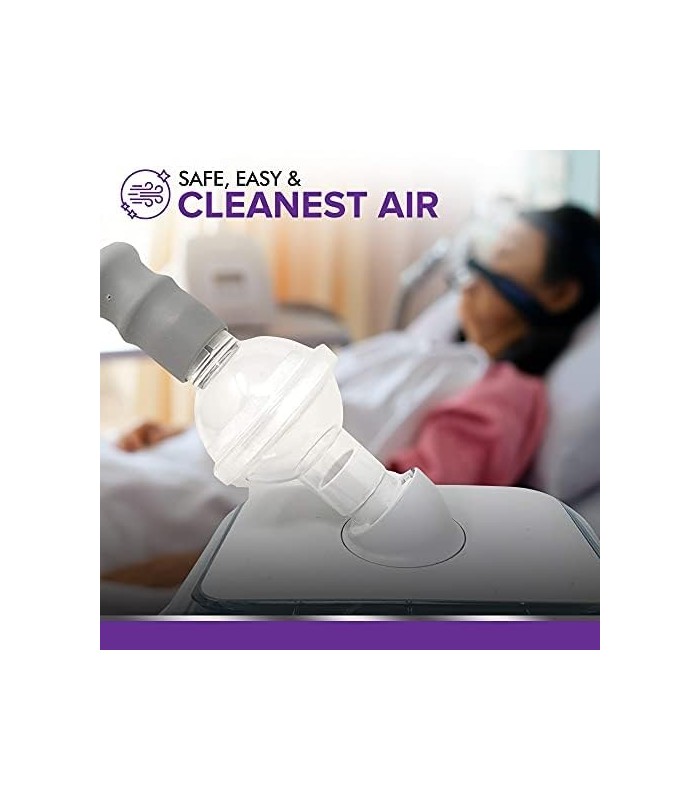 Filtro em linha de ajuste universal para máquinas CPAP e BiPAP - Filtros para purificar sua experiência CPAP - Pacote com 3