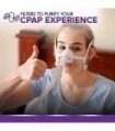 Filtro em linha de ajuste universal para máquinas CPAP e BiPAP - Filtros para purificar sua experiência CPAP - Pacote com 3