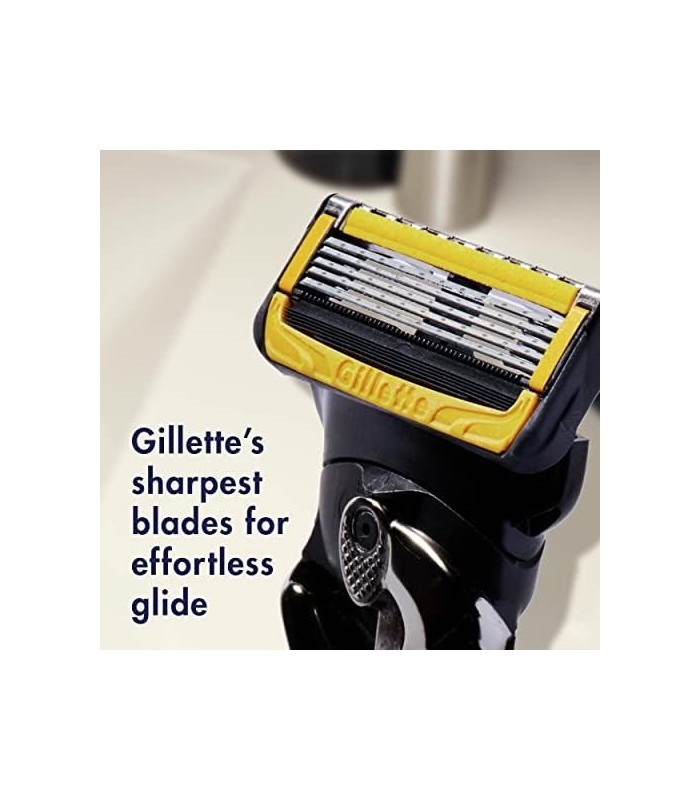 Recargas de lâmina de barbear Gillette ProGlide Shield Mens, 4 unidades, escudos contra irritação da pele