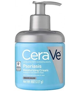 CeraVe Creme Hidratante para Tratamento de Psoríase | Com Ácido Salicílico para Alívio da Coceira da Pele Seca e Uréia para Hidr