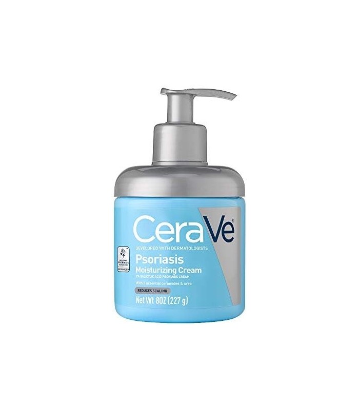 CeraVe Creme Hidratante para Tratamento de Psoríase | Com Ácido Salicílico para Alívio da Coceira da Pele Seca e Uréia para Hidr