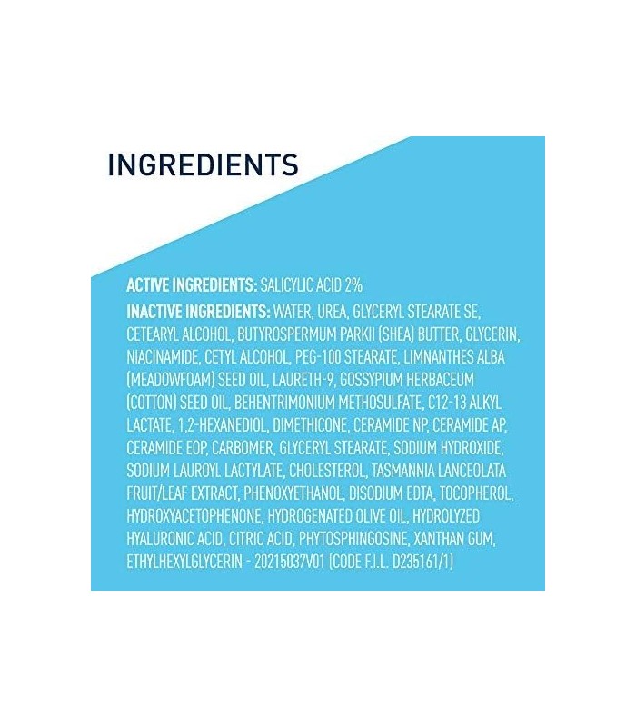 CeraVe Creme Hidratante para Tratamento de Psoríase | Com Ácido Salicílico para Alívio da Coceira da Pele Seca e Uréia para Hidr