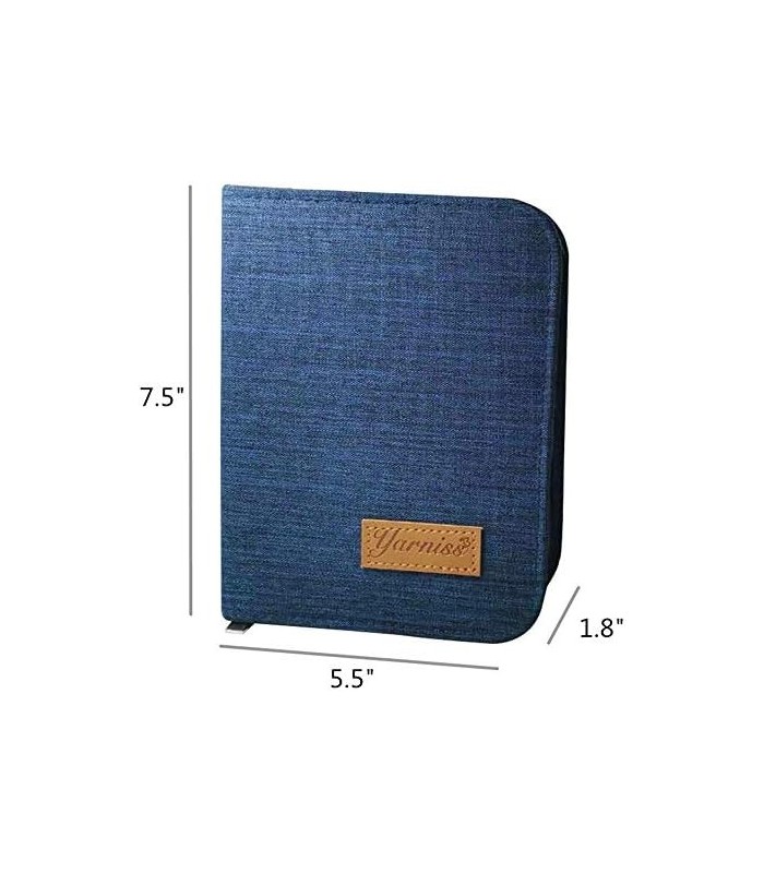 Conjunto completo de agulhas de crochê de tamanhos 20, agulhas de crochê ergonômicas de 0,5 mm a 10 mm com estojo para mãos artr