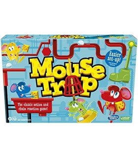 Jogo de tabuleiro Hasbro Gaming Mouse Trap para crianças de 6 anos ou mais,  jogo infantil clássico para 2 a 4 jogadores, com con